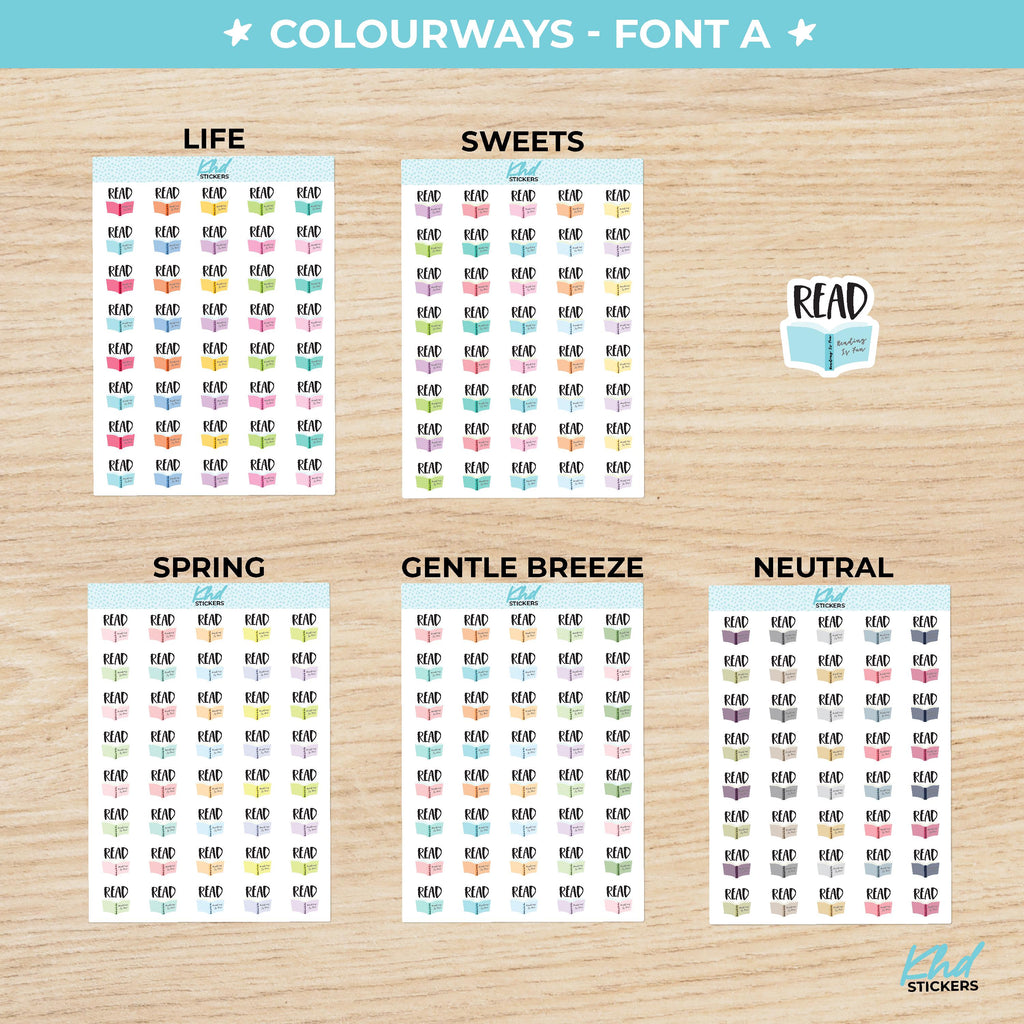 Read Planner Stickers