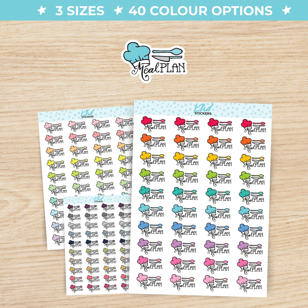 Meal Plan Planner Stickers Small