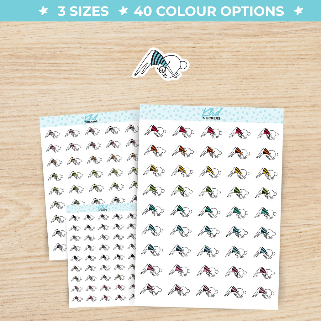 Planner Girl Leona Yoga / Exercise Planner Stickers Small