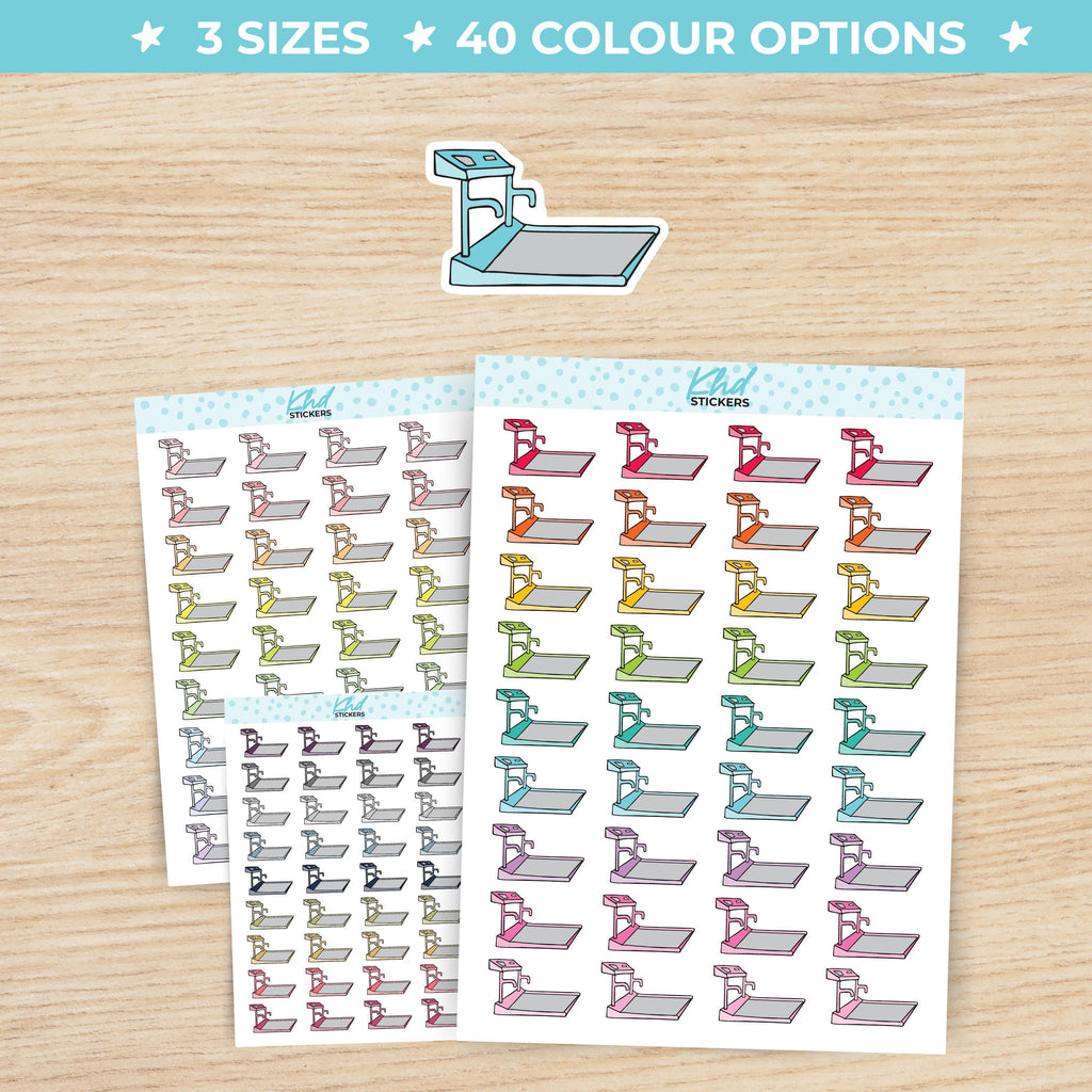 Treadmill Planner Stickers Small