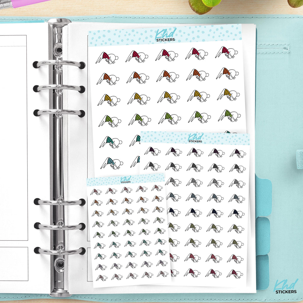 Planner Girl Leona Yoga / Exercise Planner Stickers