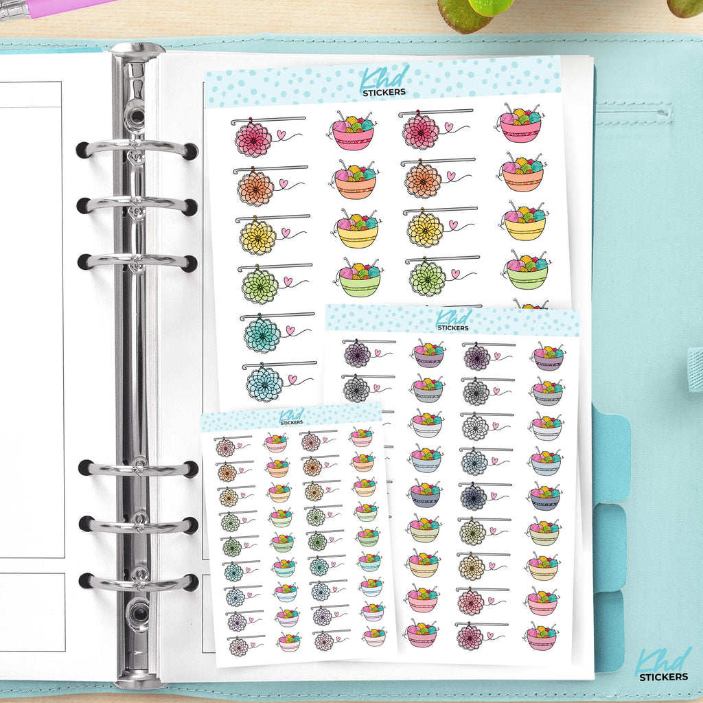 Crochet Planner Stickers