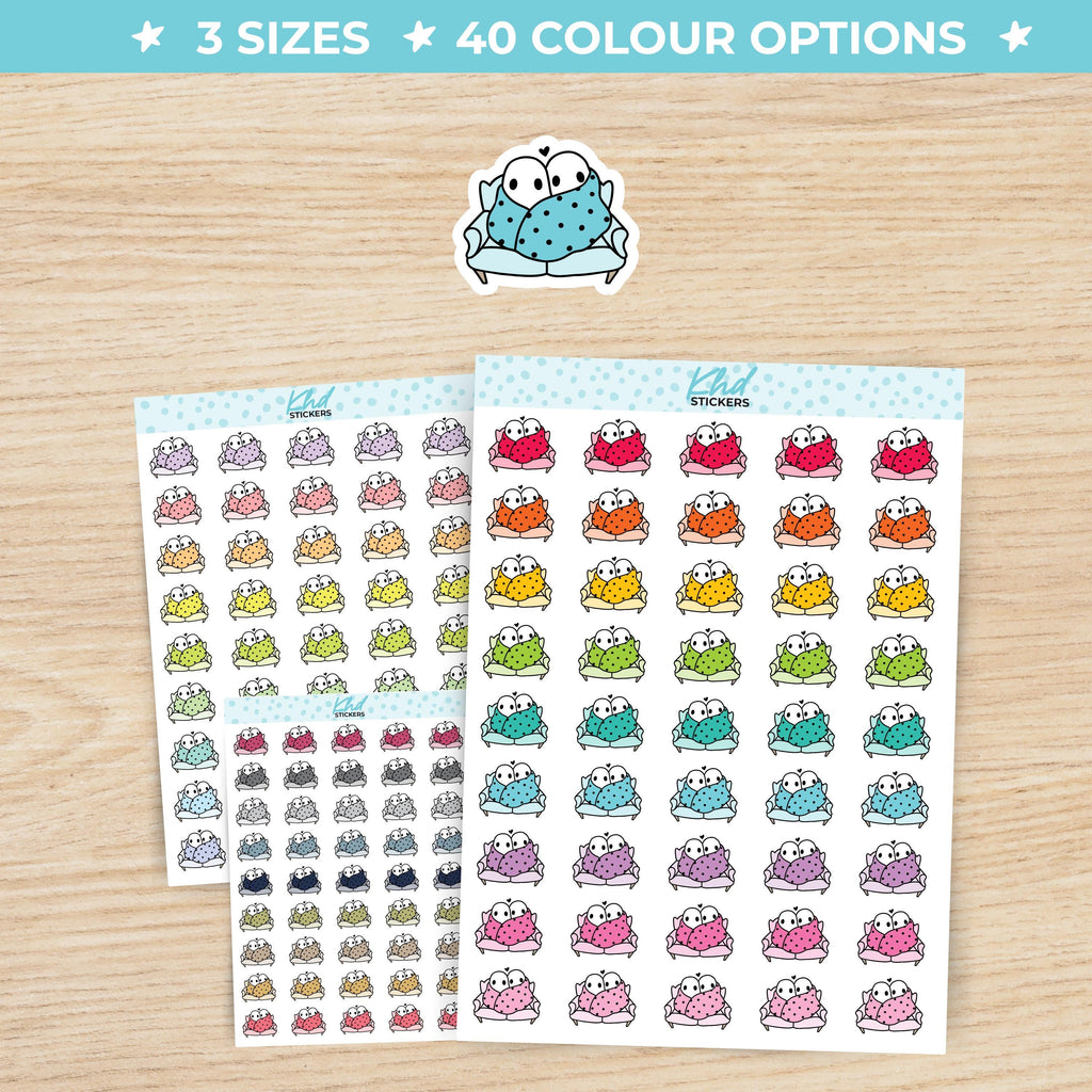 Ghost Cuddle Time Planner Stickers Small / LIFE