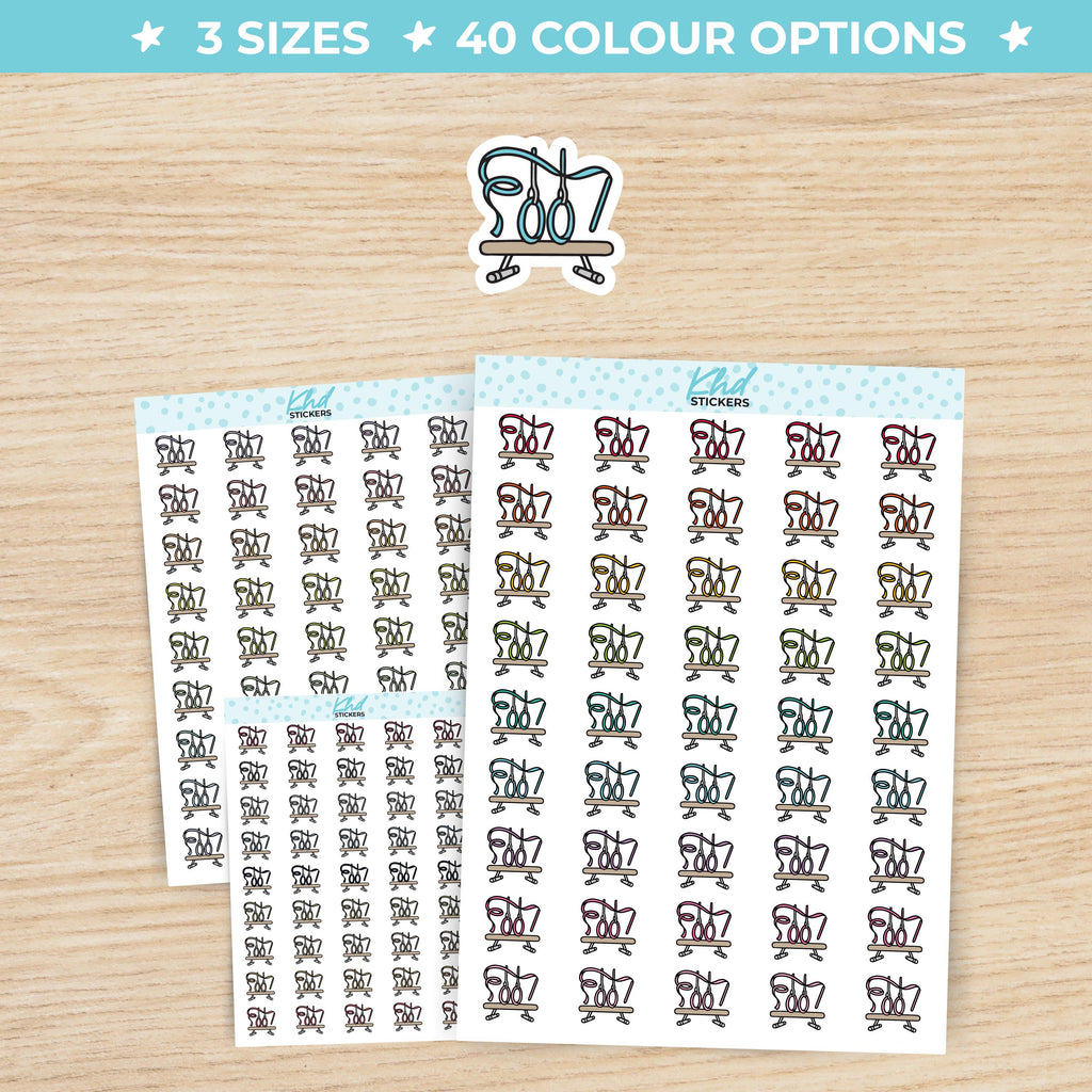 Gymnastics Planner Stickers Small / LIFE