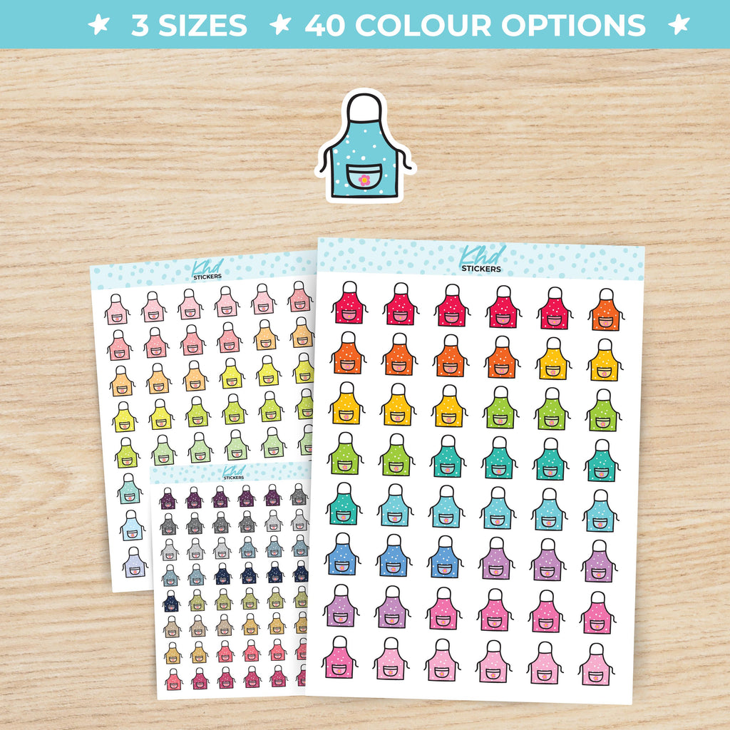 Apron Icon Stickers Small