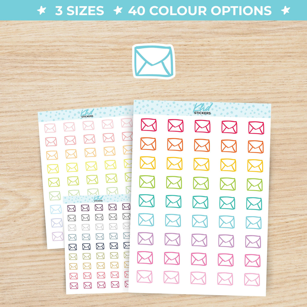 Envelope Back Icon Stickers Small