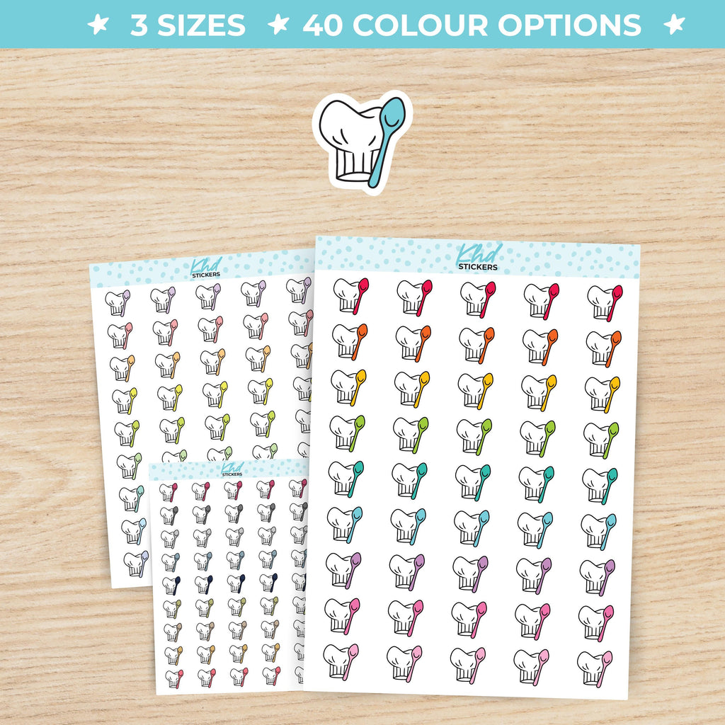 Cooking and baking planner stickers Small