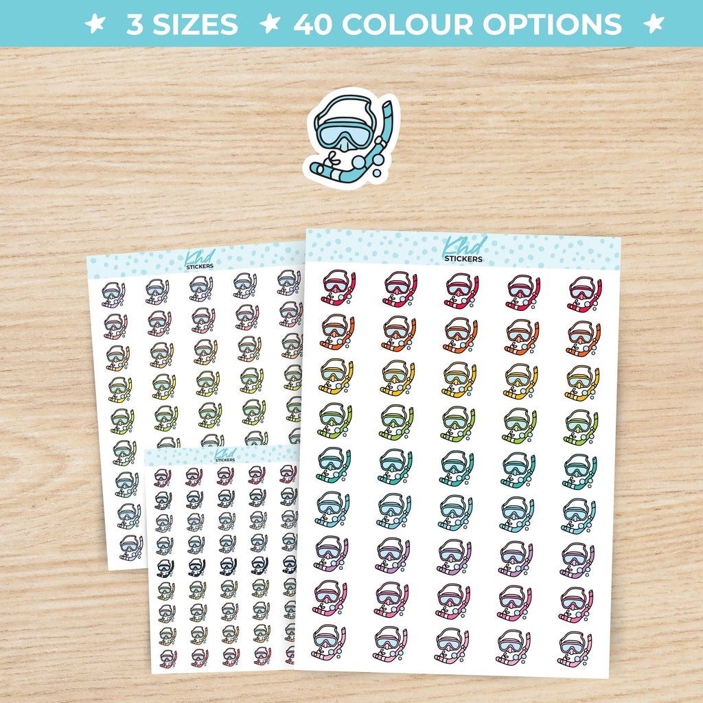 Snorkling Planner Stickers Small / LIFE