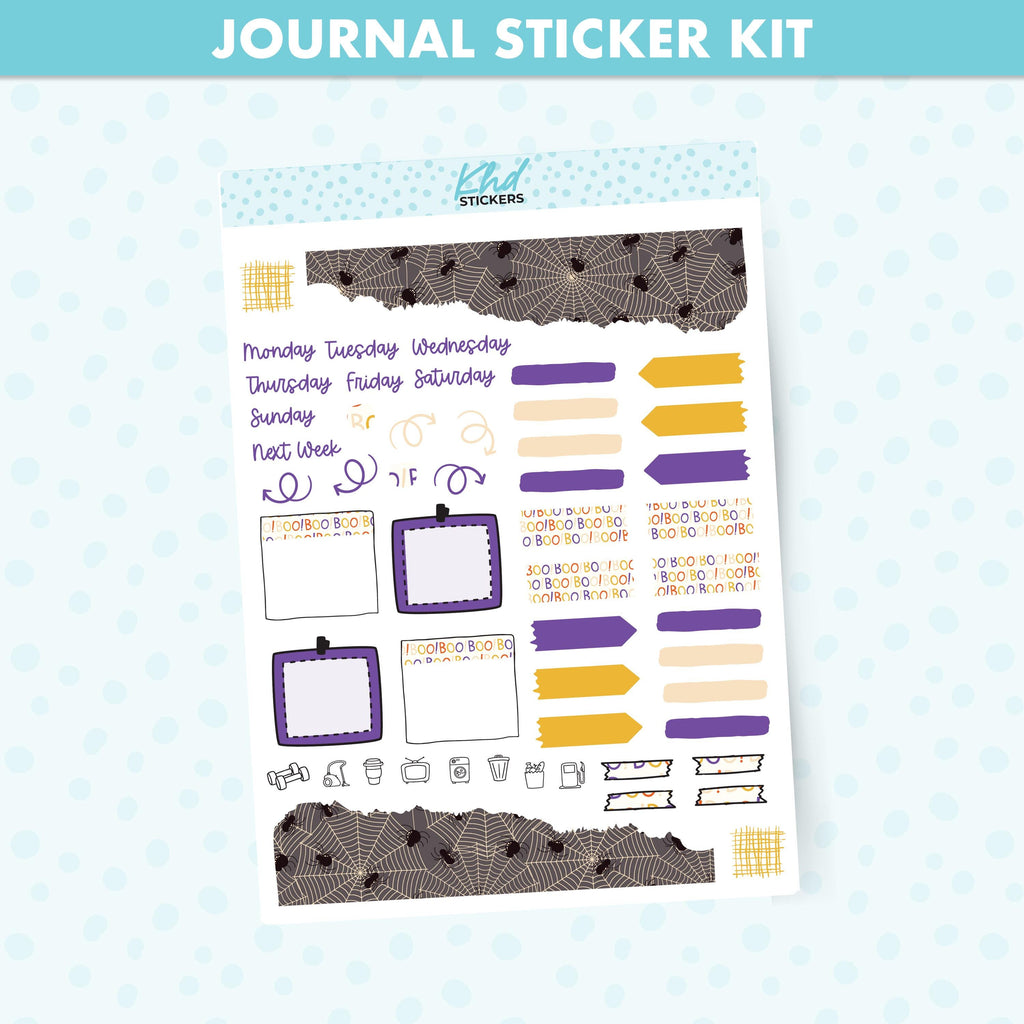 Halloween Journal Weekly Sticker Kit