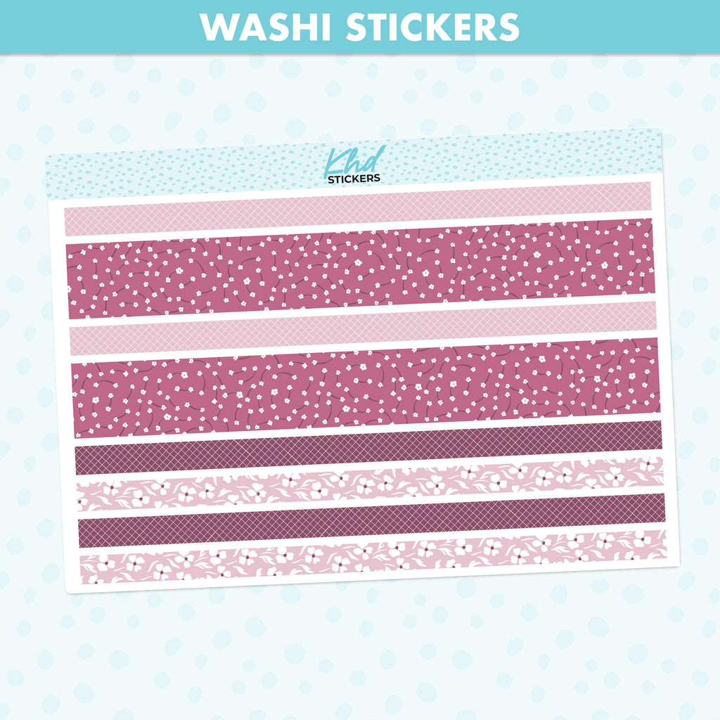 Floral Decorative Washi Strip Stickers