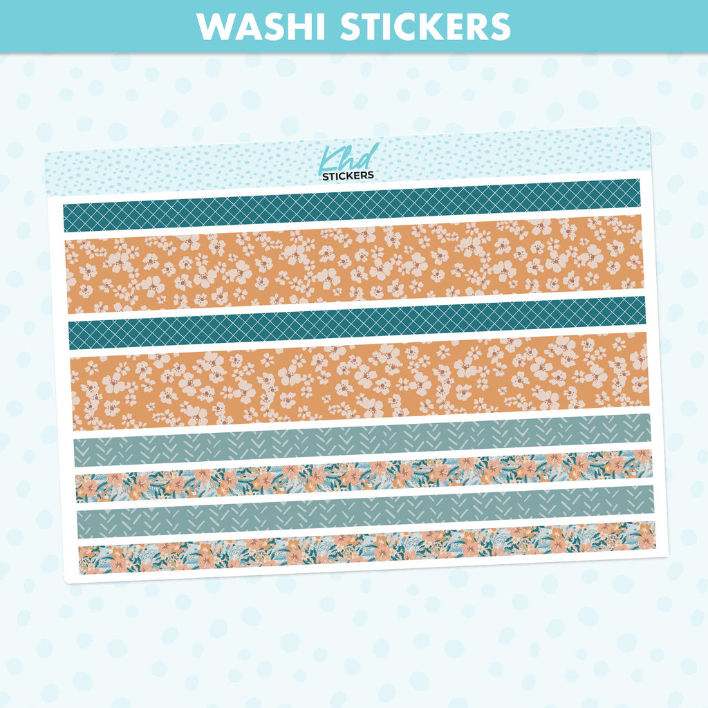 Wild Floral Decorative Washi Strip Stickers