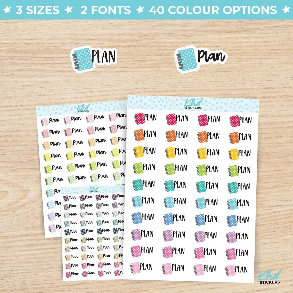 Plan Planner Stickers Small