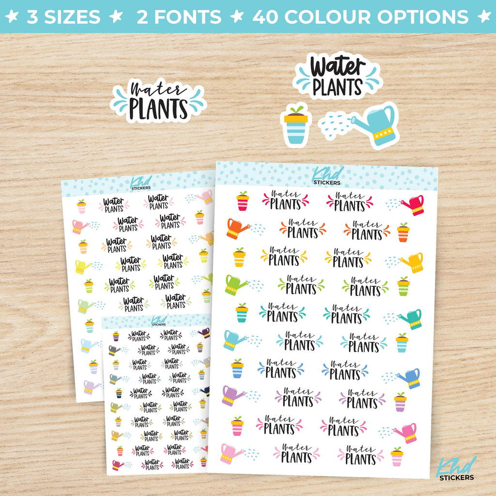 Water Plants Stickers Small