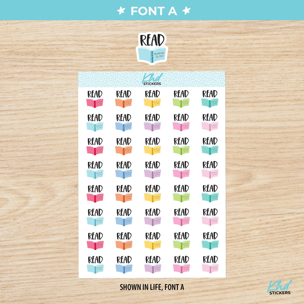 Read Planner Stickers