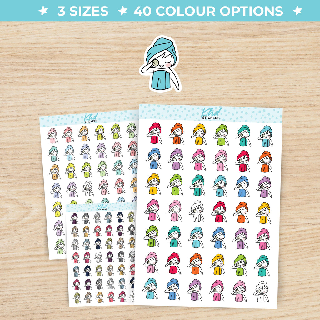 Planner Girl Leona Spa Facial Day Planner Stickers Small