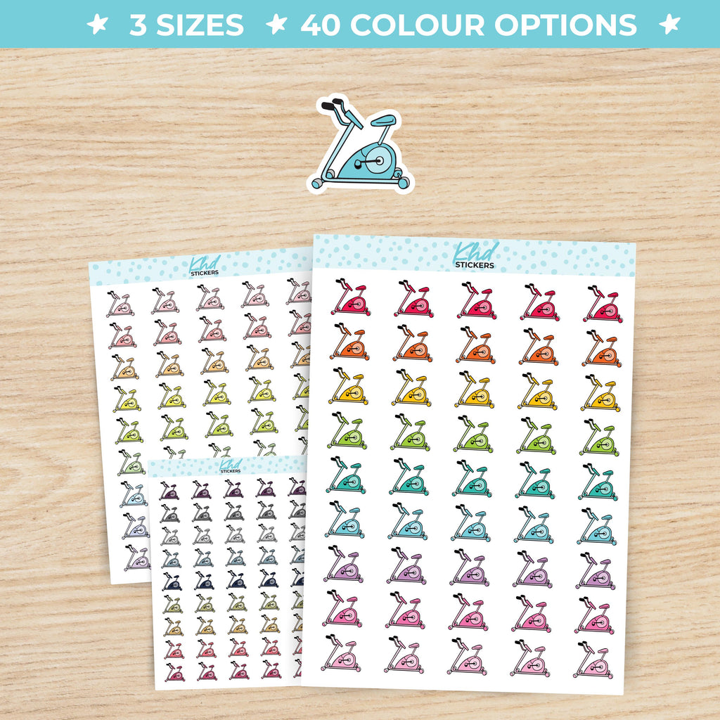 Exercise Bike Planner Stickers Small