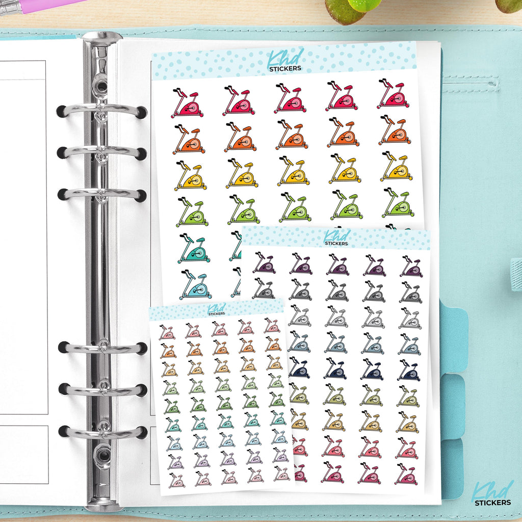 Exercise Bike Planner Stickers