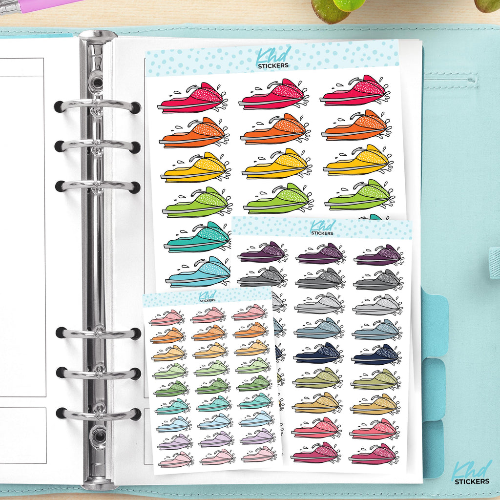 Jet Ski Planner Stickers