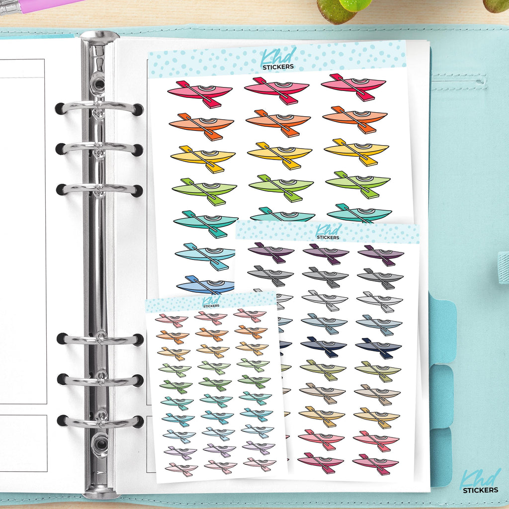 Kayak Planner Stickers