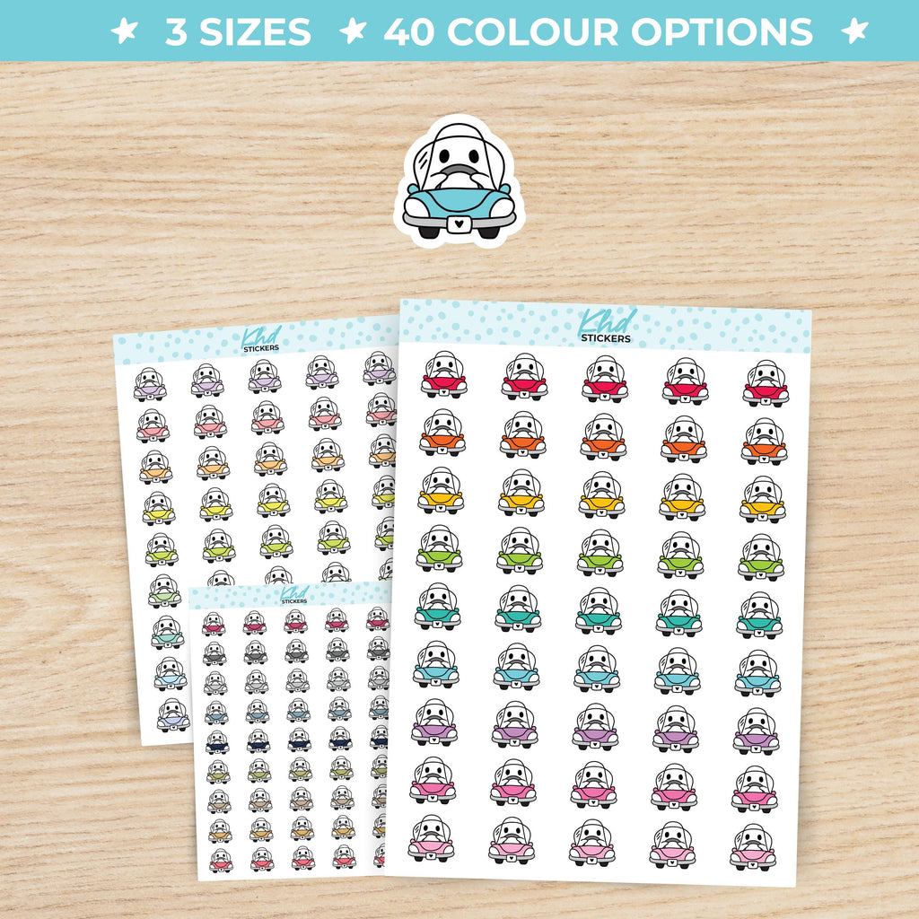 Ghost Road Trip / Driving Planner Stickers Small / LIFE