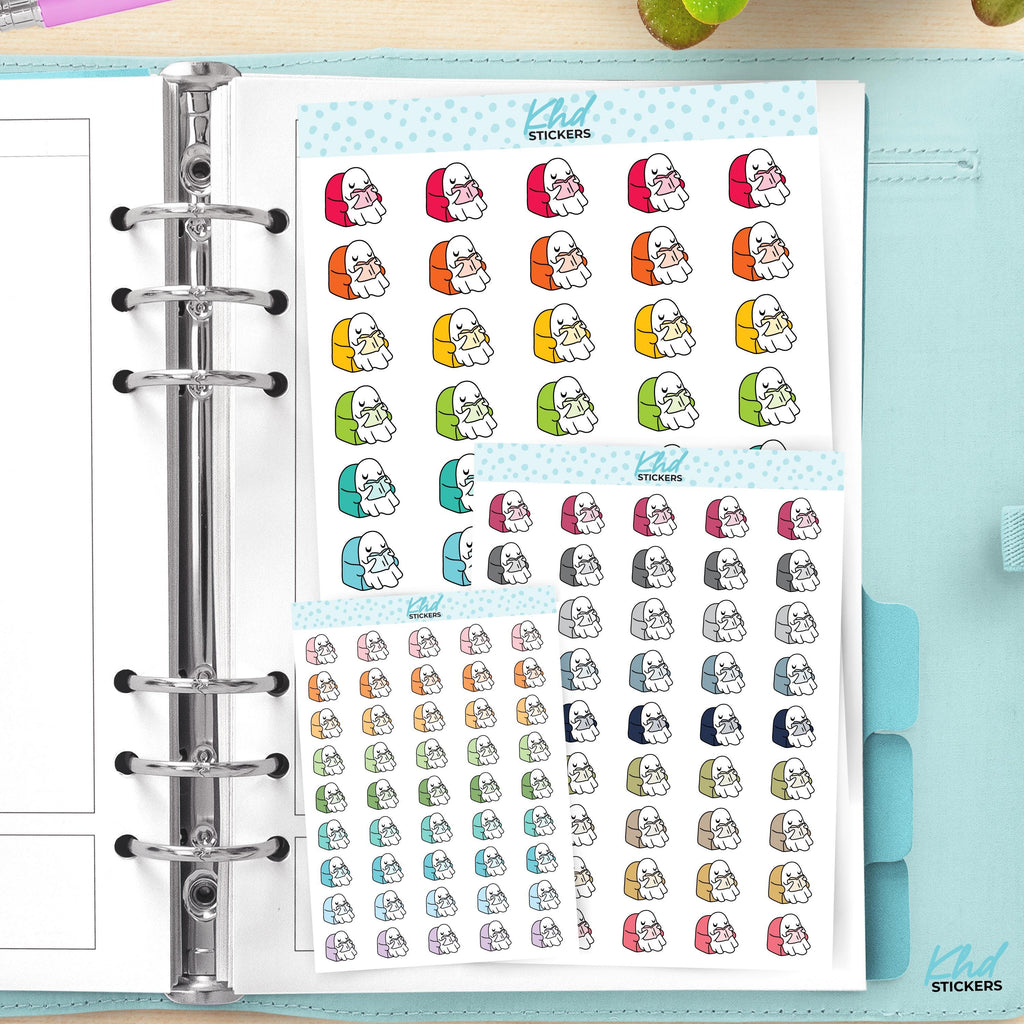 Ghost Reading Time Planner Stickers