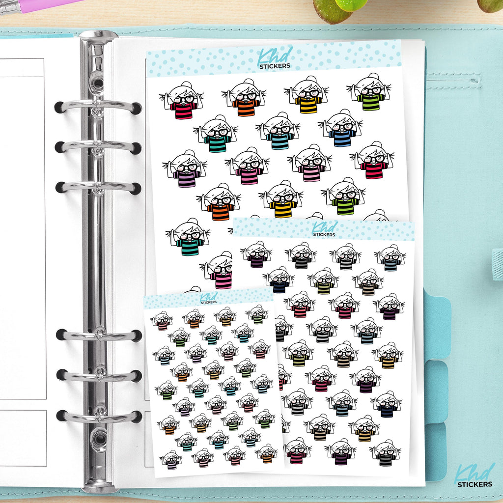 Planner Girl Leona Frustrated Planner Stickers