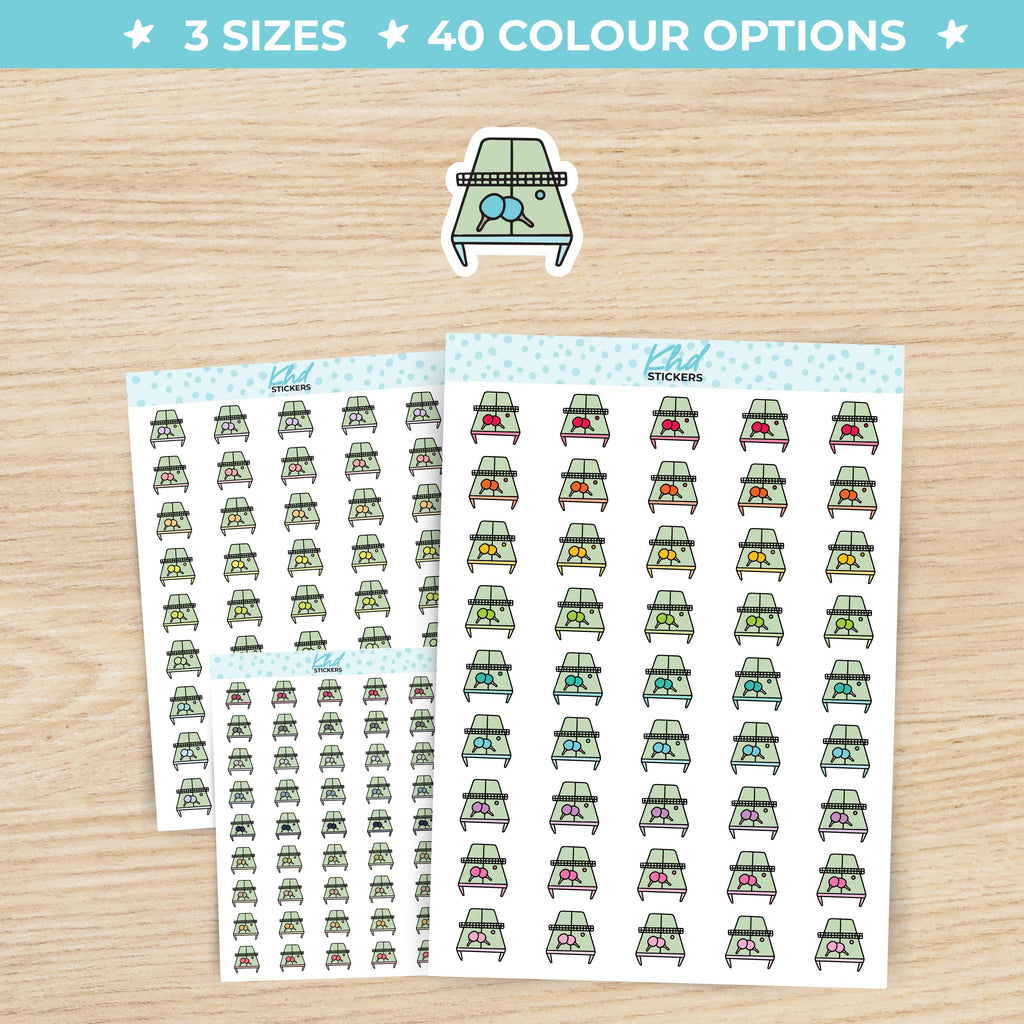 Table Tennis Planner Stickers Small / LIFE