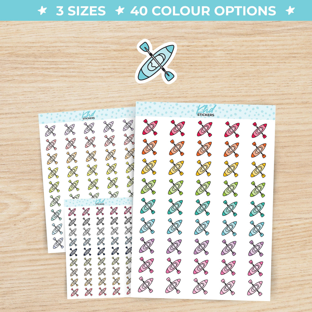 Kayak / Canoe Icon Planner Stickers Small