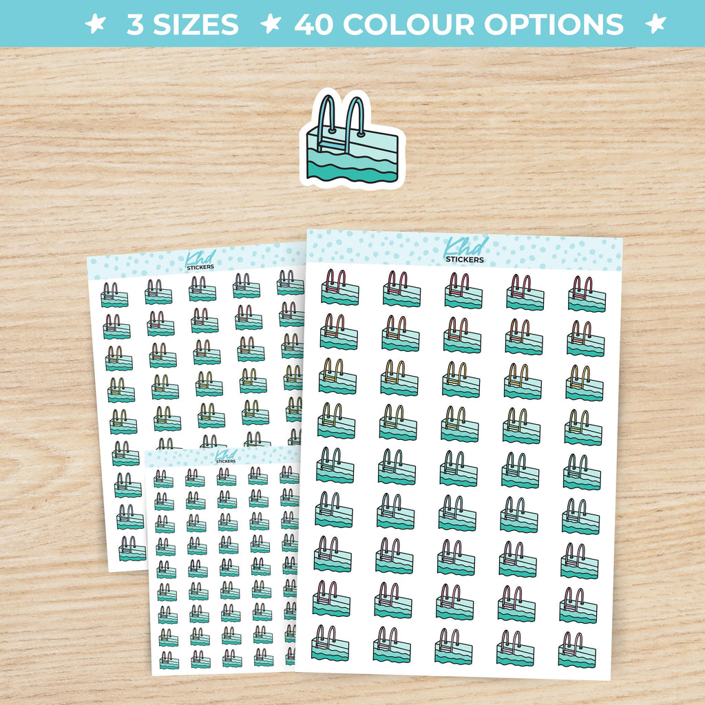 Swimning Pool Planner Stickers Small / LIFE