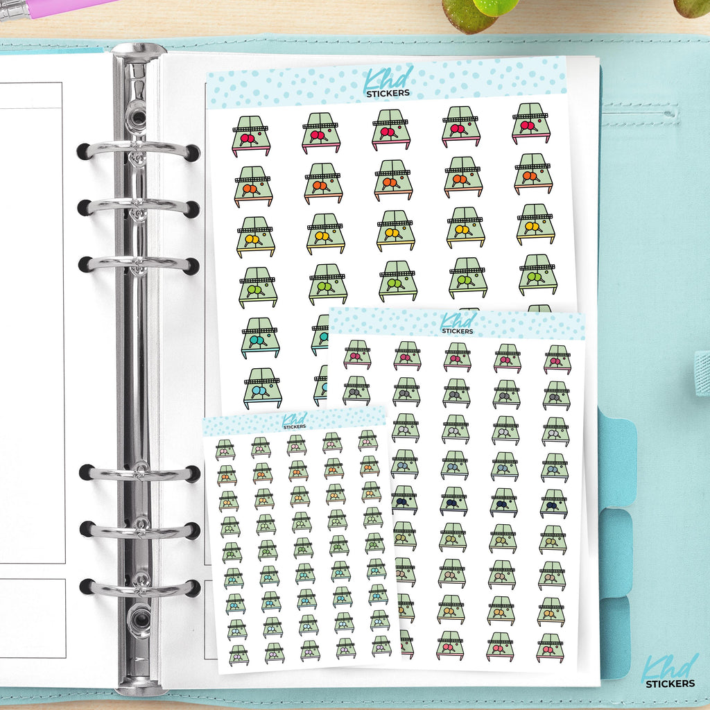 Table Tennis Planner Stickers