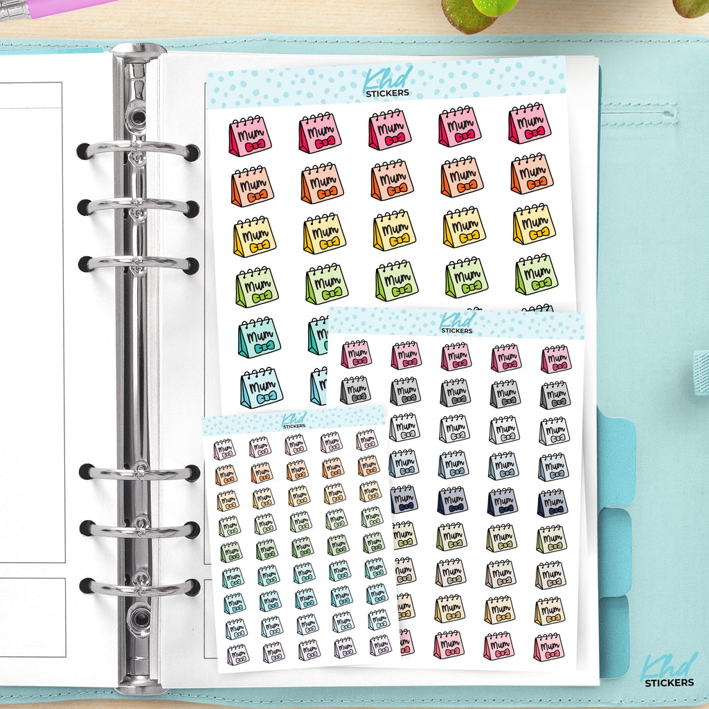 Mum Appointment Reminders Planner Stickers