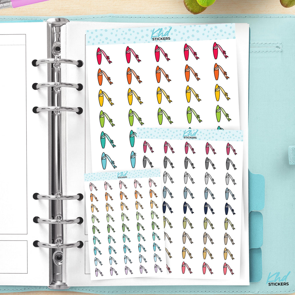 Surfboard Planner Stickers