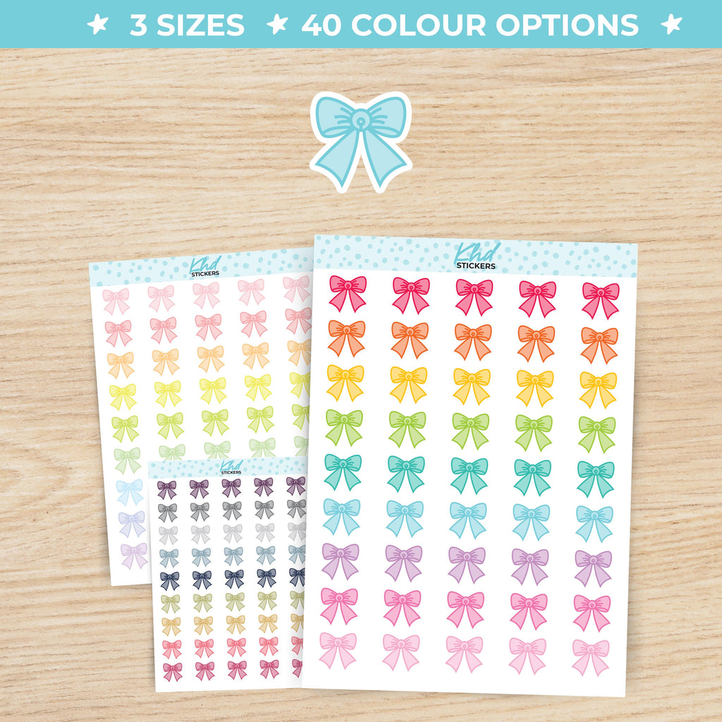 Pretty Bow Stickers Small