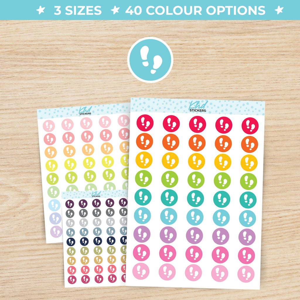 Steps Icons Stickers Small