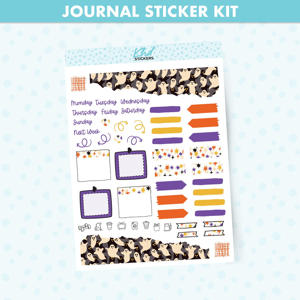 Halloween Journal Weekly Sticker Kit