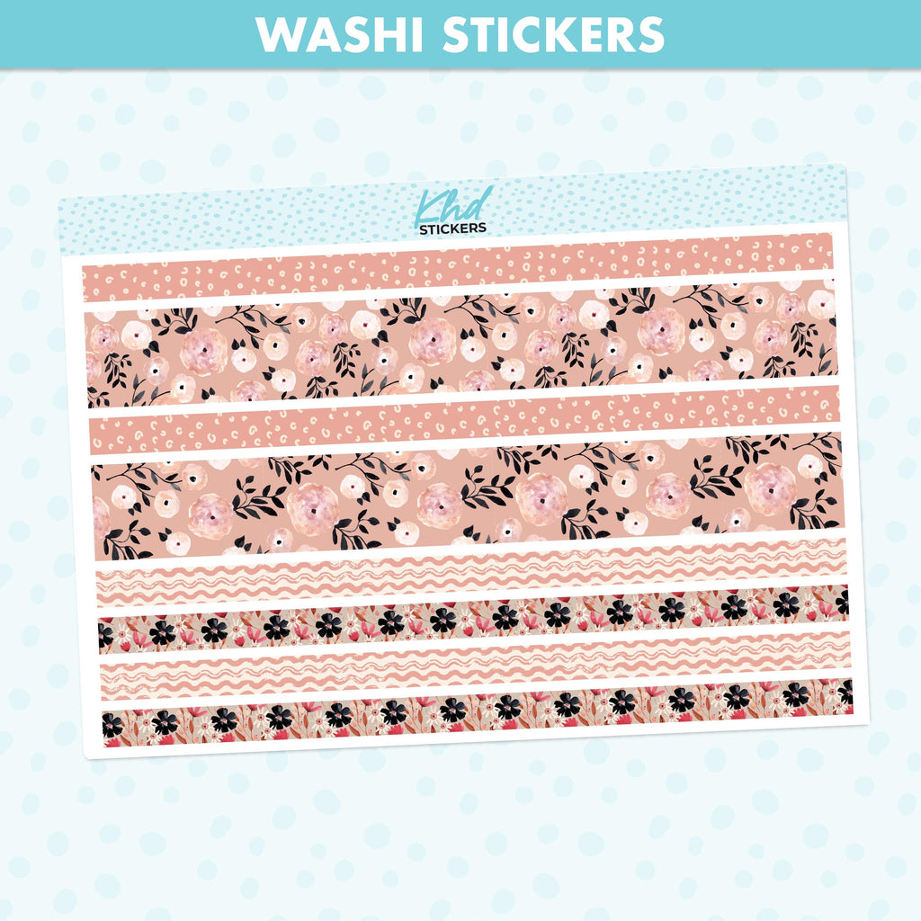 Floral Decorative Washi Strip Stickers