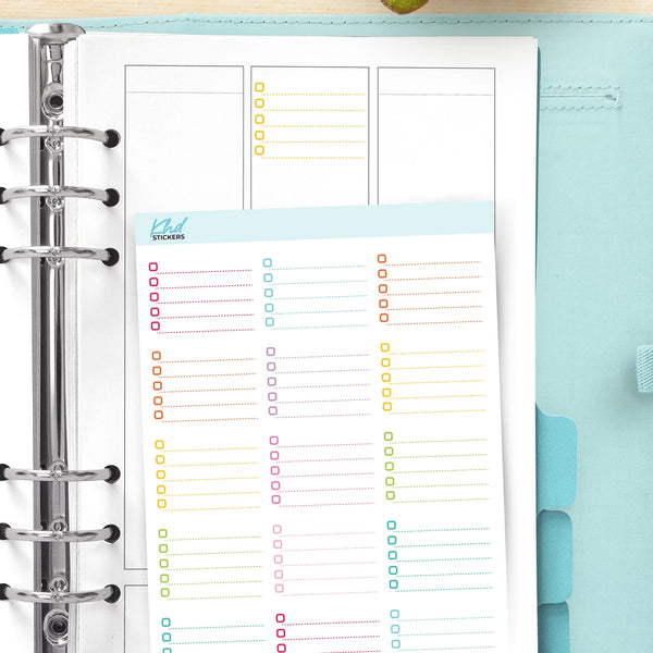 Checkbox List half-box size Stickers — video