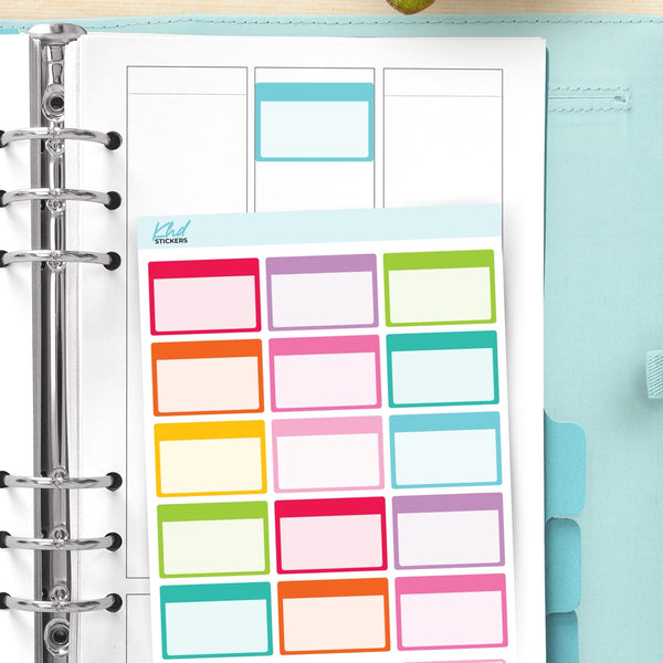 Half Box Planner Stickers — video
