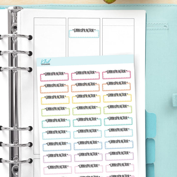 Chiropractor Appointment Stickers — video
