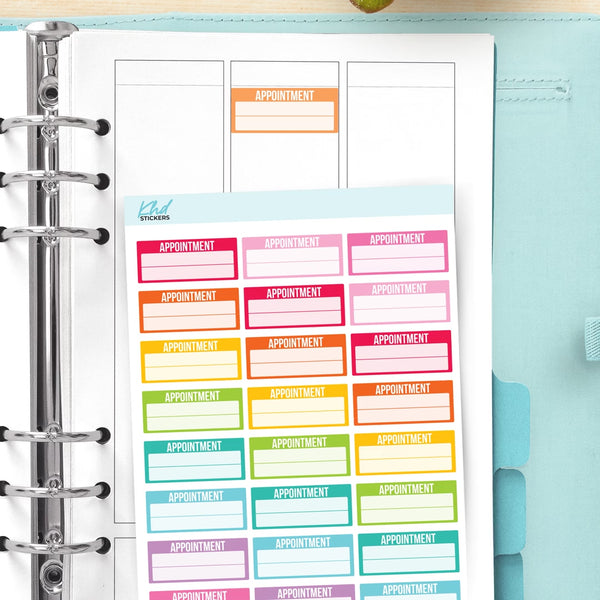 Appointment Planner Stickers — video