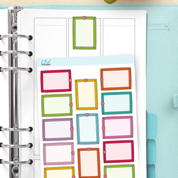 Heart Frame Planner Stickers — video