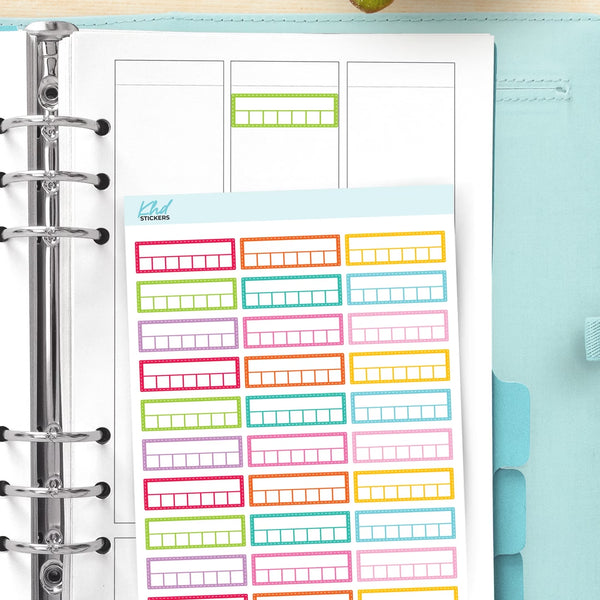 Dashed Habit Tracker Planner Stickers — video