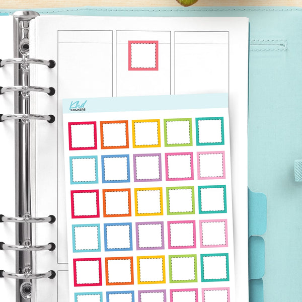 Tiny Squares with Dashed Borders — video