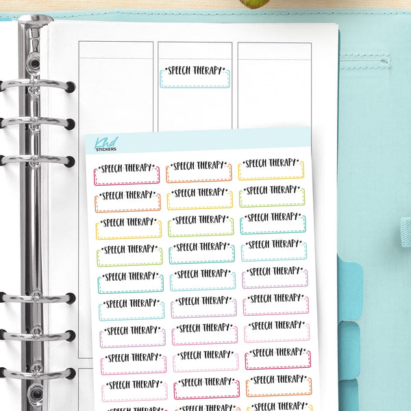Speech Therapy Stickers — video