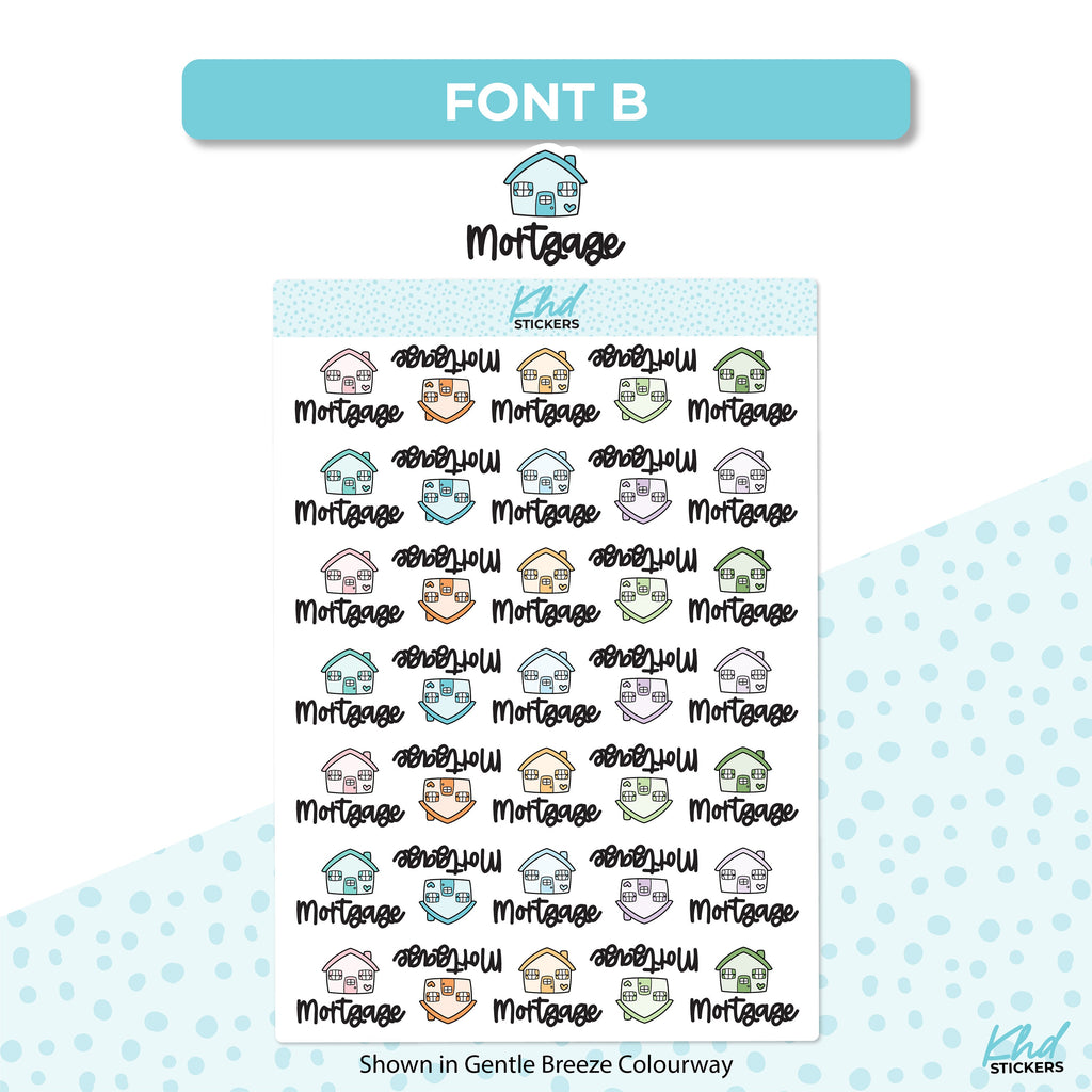 Mortgage Planner Stickers, Removable