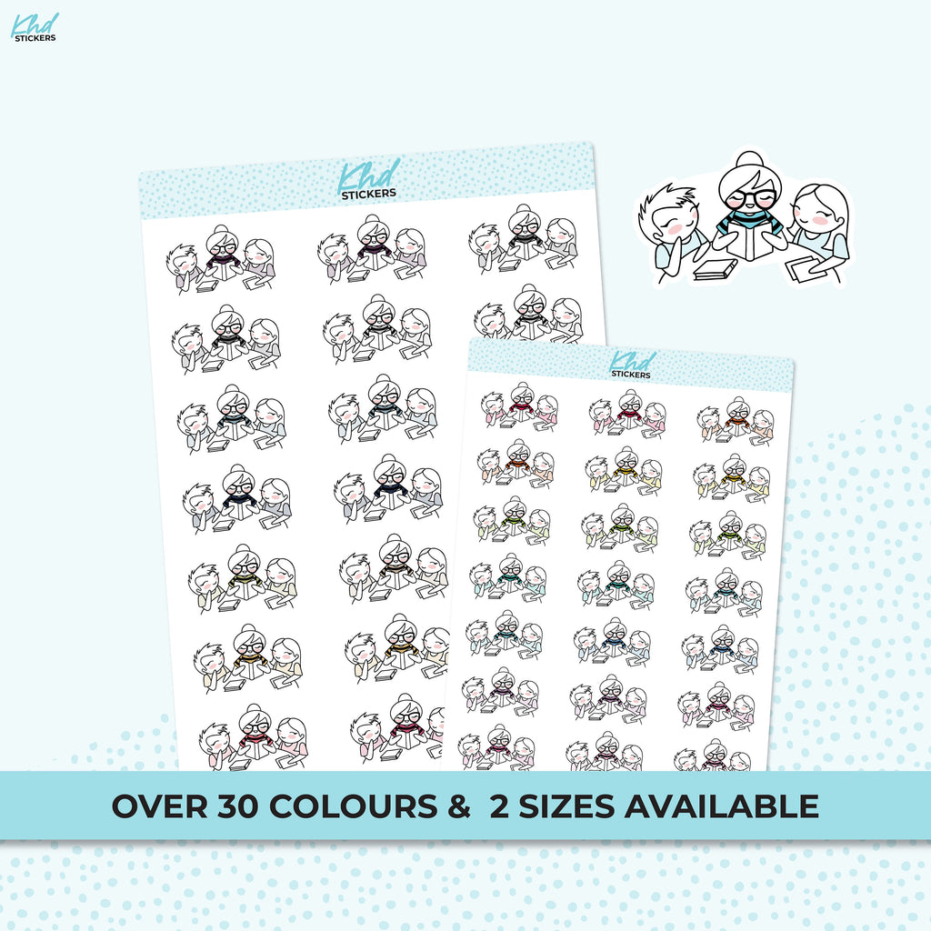 Planner Girl Leona Conference / Meeting Planner Stickers, Removable