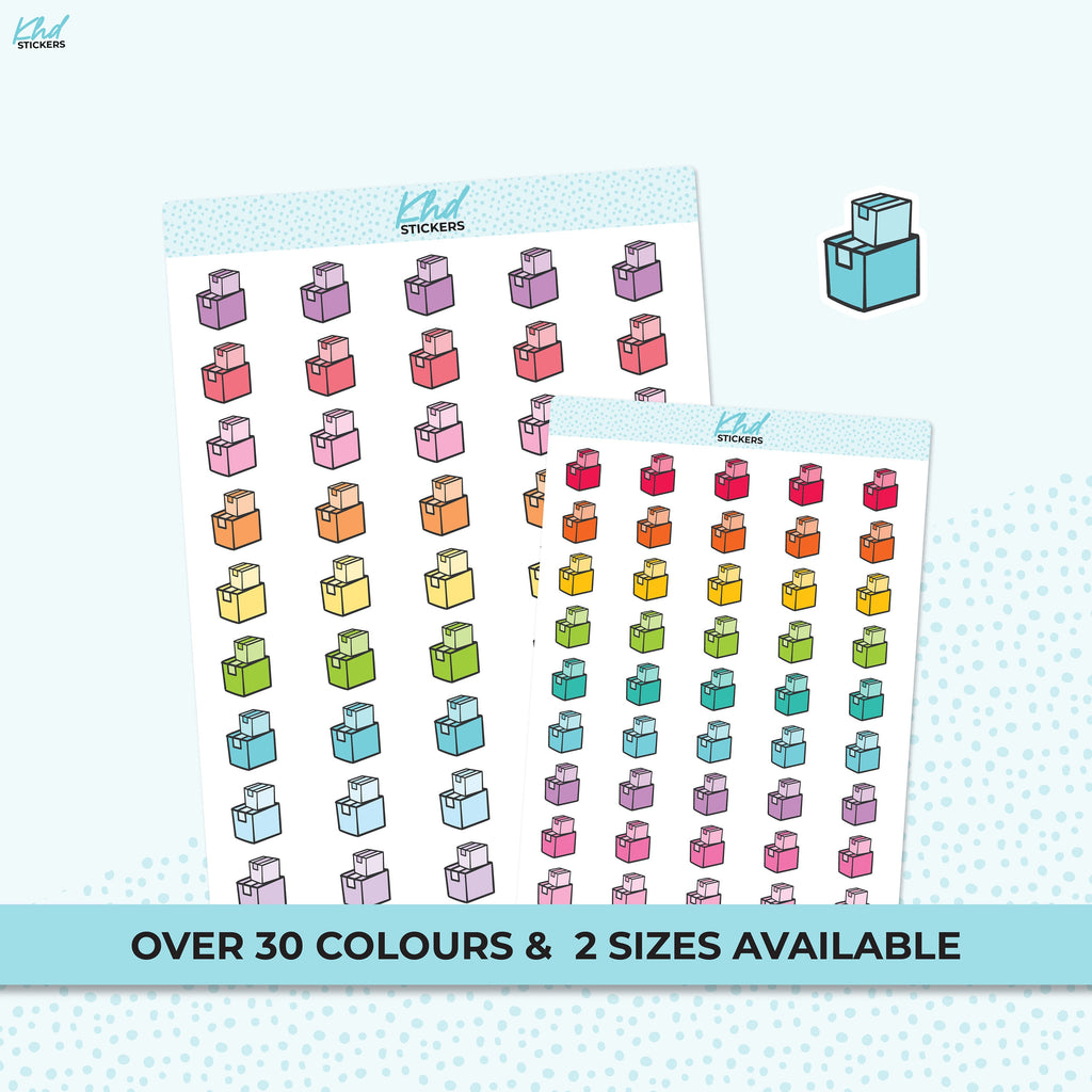 Delivery Box Stickers, Planner Stickers, Removable